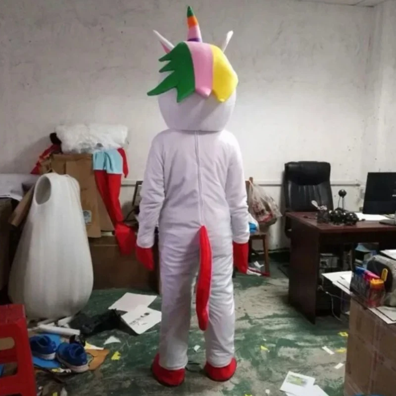 تأثيري حلي الذهب القرن يونيكورن شخصية كرتونية التميمة حفل الإعلان فستان بتصميم حالم حفلة الحيوان كرنفال الدعائم الطرف