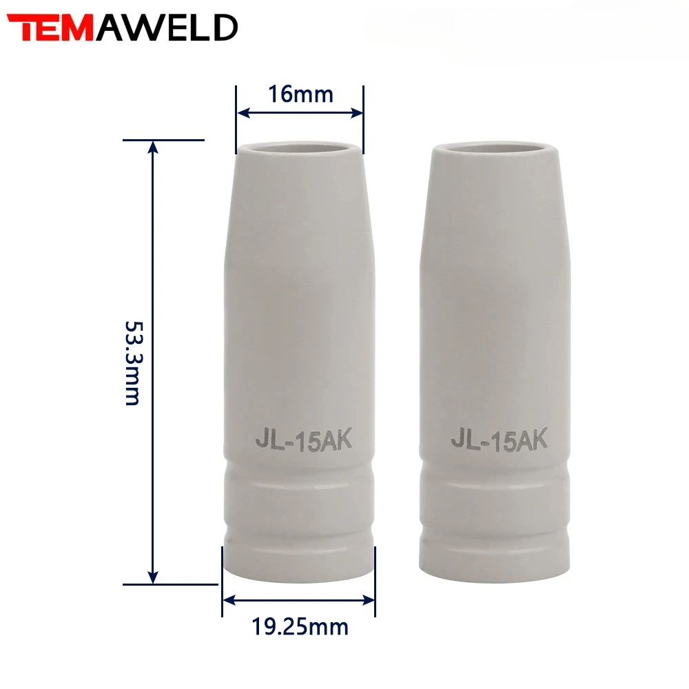 Imagem -03 - Revestimento Bescherming Bico Stuks Antiaderente Europese Bicos de Gás Airless Máquina Beschermhoes Mig Lasmachine Ferramentas Atacado 15ak