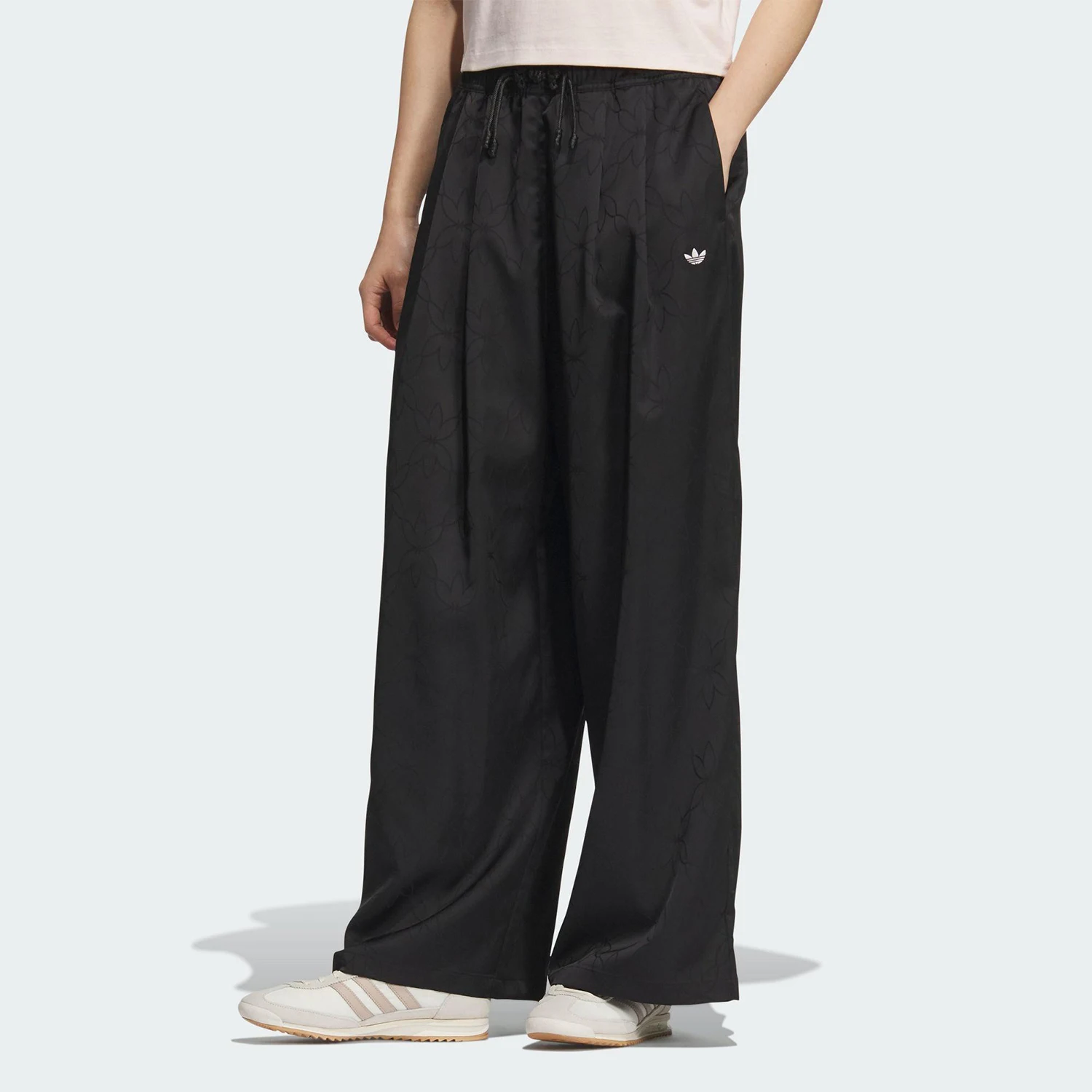 Adidas Originals 2025 Women's Retro Wide-leg Pants KB6406