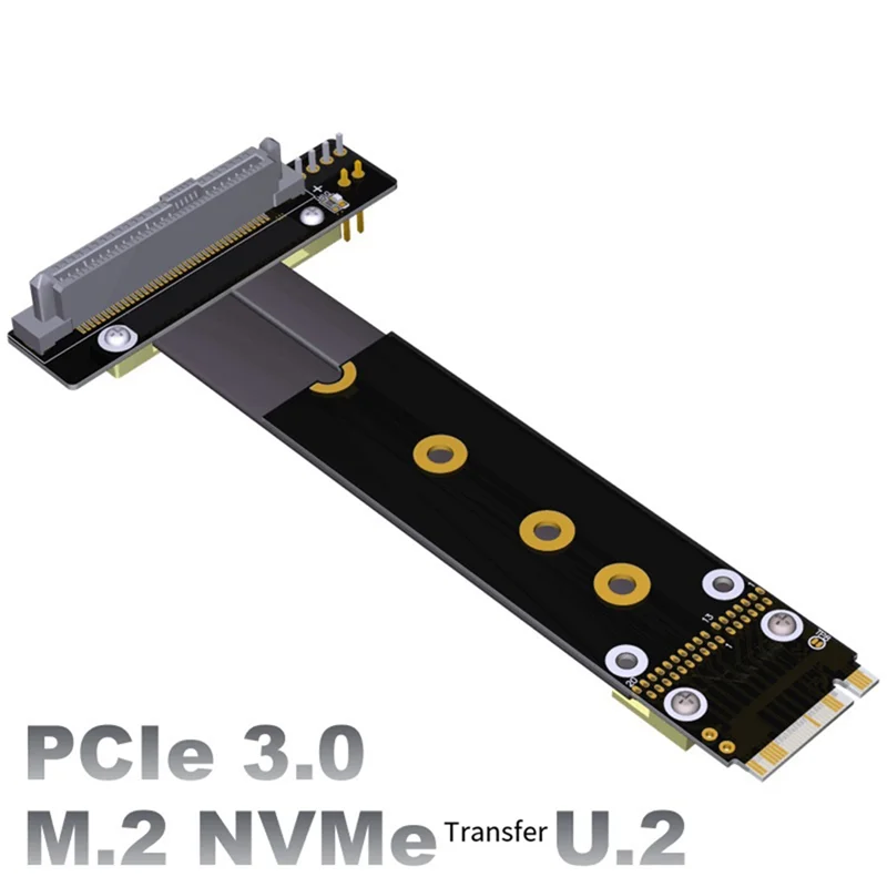 

15 СМ Gen3 X4 M. 2 NVME для США. 2 кабеля-адаптера SSD M. 2 удлинителя NVME Key-M SFF-8639 Твердотельный адаптер Nvme SSD