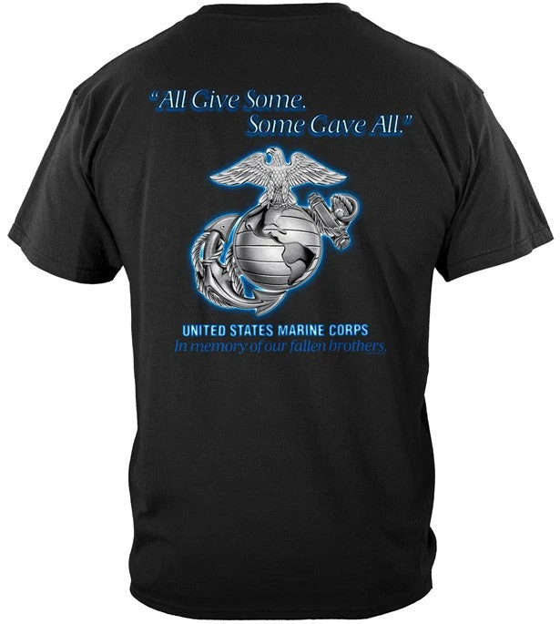 USMC Semper Fidelis Vintage Military Training Tactics Brand Graphic Tee Cotton Mens Womens T-Shirt Outdoor Top