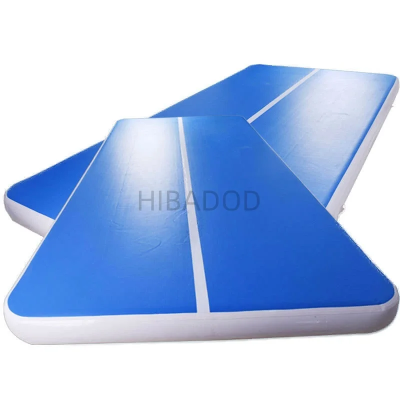 HIBADOU Inflatable Air Gymnastics Mat Training Mats 11*2*0.2m Inflatable Air Gymnastics Training Mat Tumble Track Air Mat Beach