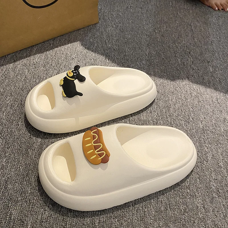 Cute EVA 'Cloud Comfort' Slippers - Unisex Summer Slides, Anti-Slip & Odor-Proof Thick Sole Sandals for Home/Beach