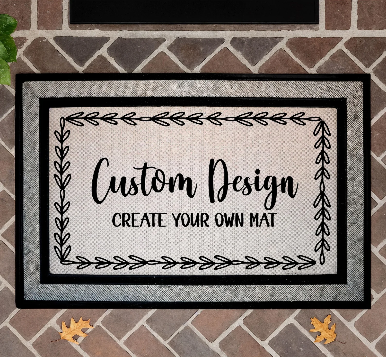 Custom Create Your Own Welcome Mat Home Company Personalized Mat Housewarming Gift Unique Customizable Business Logo Outdoor Mat
