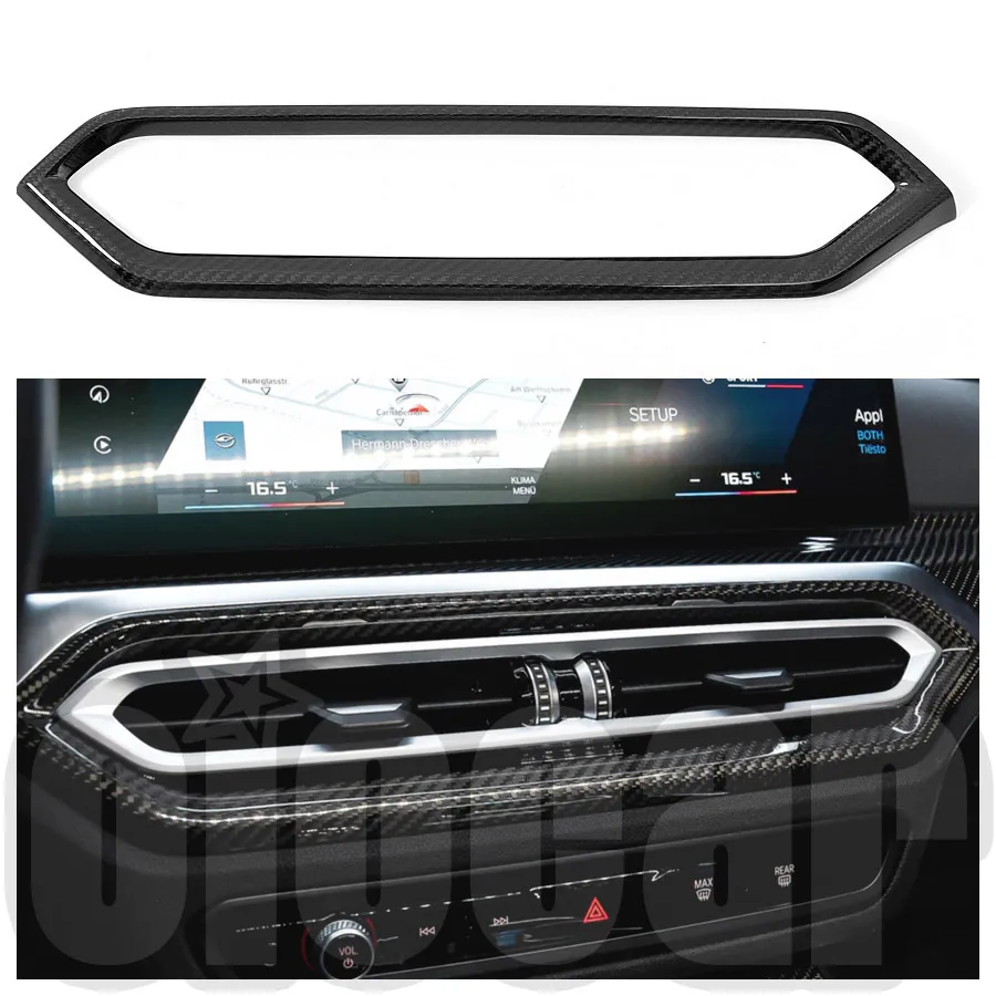 

Накладка на центральный воздуховод из сухого карбона OiOMOTORS для BMW G80 G81 LCI M3, G82 LCI M4, G20 LCI 3 серии, G22 LCI 4 серии