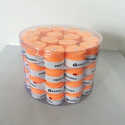 Poignées de raquette de Tennis, de Badminton, antidérapantes, avec Film de protection visqueux, 60 pièces, Orange