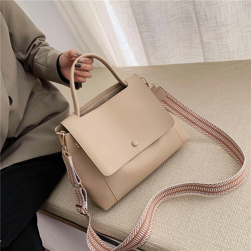 Ladies Casual Big Bags 2023 New Style Ladies Bags Fashion Handbags Solid Color Leather Ladies Bags Designer Style Women\'s Bags