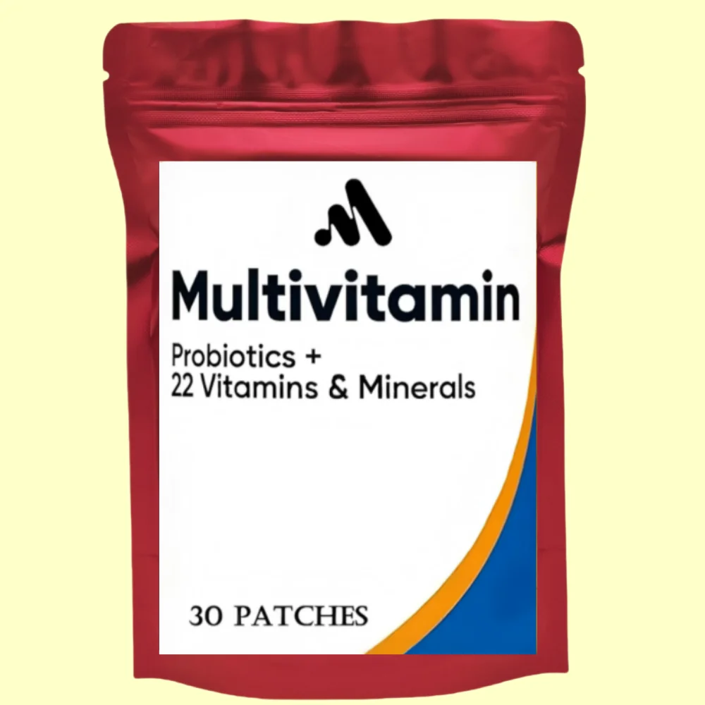 

30 Patches Multivitamin with Probiotics Immune Vitamins and Quercetin Vitamins, Supports Cardiovascular Health