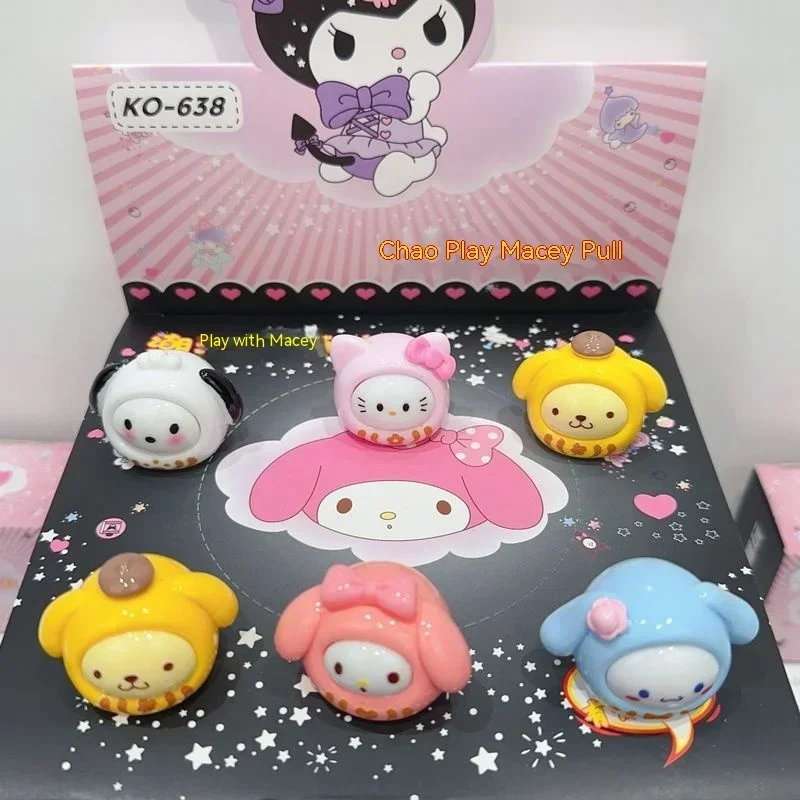 Sanrio กล่องปริศนาสำหรับเด็ก, ตุ๊กตาของเล่นตุ๊กตาตัวการ์ตูนสำหรับตกแต่งบ้านสำหรับแฟนๆของขวัญเซอร์ไพรส์ปีใหม่