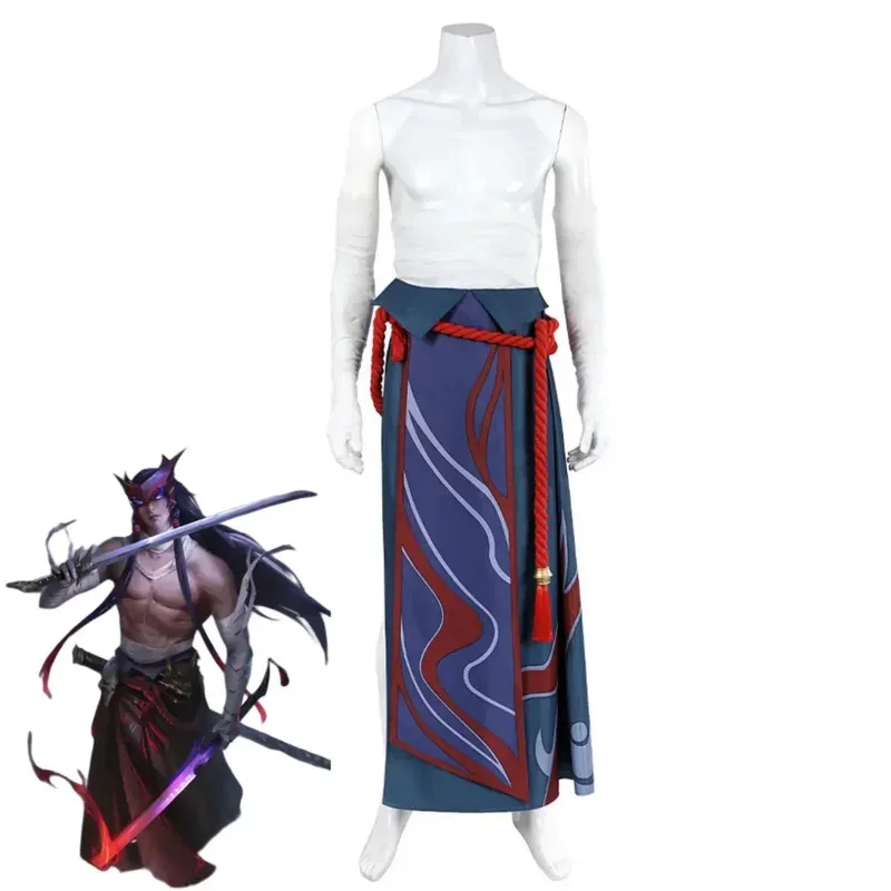 لعبة LOL لا تنسى يوني تأثيري حلي شعر مستعار تنورة حزام الأشرطة موحدة مجموعة كاملة الكبار رجل امرأة كرنفال هالوين البدلة coscos