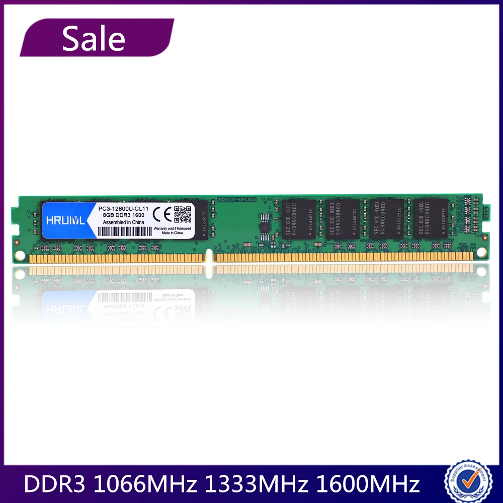 RAM DDR3 2GB 4GB 8GB 1066mhz 1333mhz 1600MHZ PC3-8500U PC3-10600U PC3-12800U Desktop PC RAM Memory Memoria DIMM 2g 4g 8g