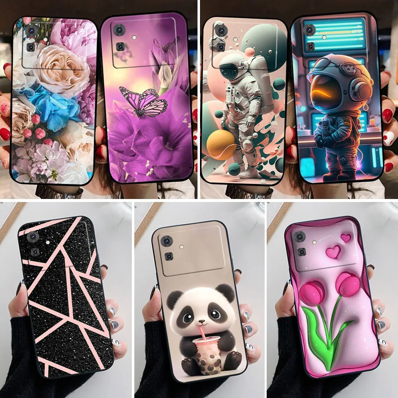 For Cubot Note 21 Case Fashion Panda Soft Silicone Back Cases for Cubot Note 21 Phone Cover Note21 4G etui Fundas bags