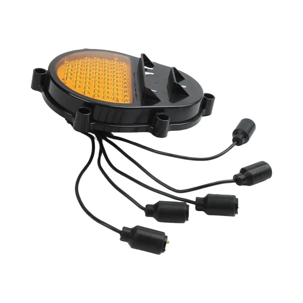 LED Red Yellow Brake Stop Light Rear for Hummer H1 For Humvee For M35 M998 12V 24V Signal Lamp with 5-Wire Replaces 12422958