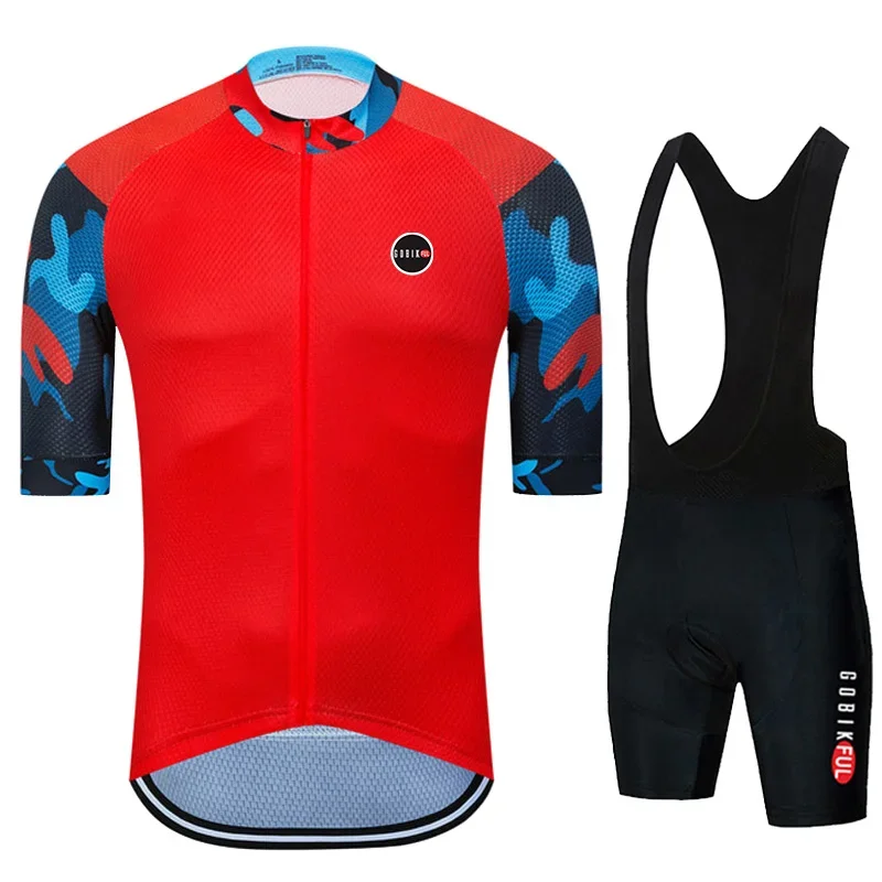 Cycling Jersey Set 2024 Gobikful Summer Maillot Ropa Ciclismo Man Bicycle Cycling Jersey Mountain Bike Clothing Sportswear Suit