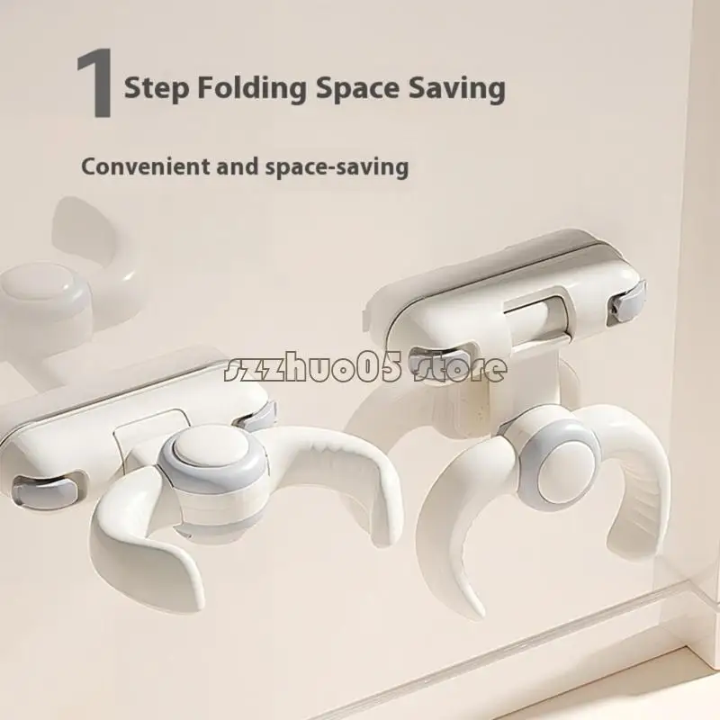 حامل دش للأطفال من M3GE بتصميم قابل للتعديل ومقبض مضاد للانزلاق يدعم الأطفال من عمر 6 إلى 36 شهرًا مساعد محمول لوقت الاستحمام #4