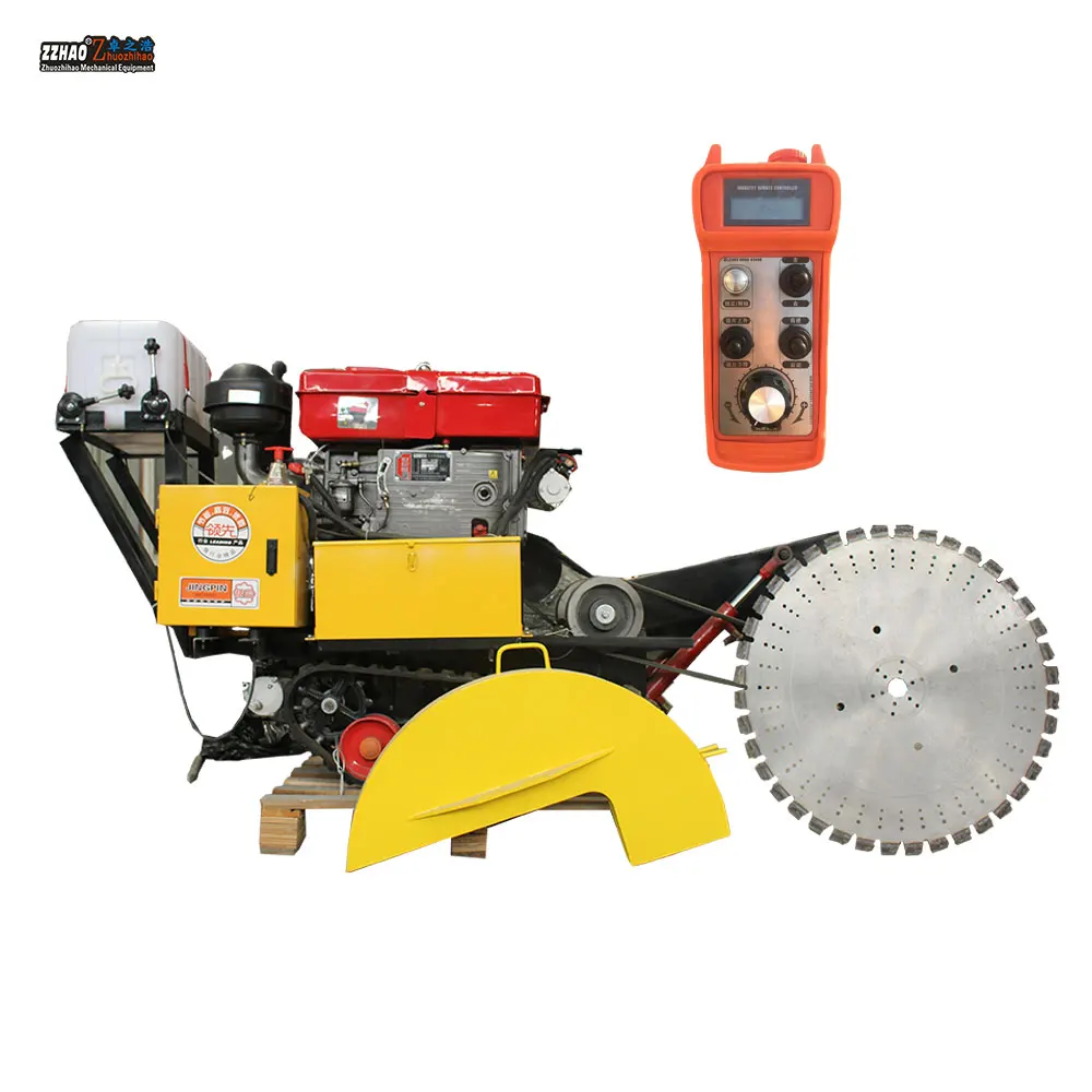 Engineering Construction Crawler Remote Control Walking Single Cylinder diesel Road Cutting Machine