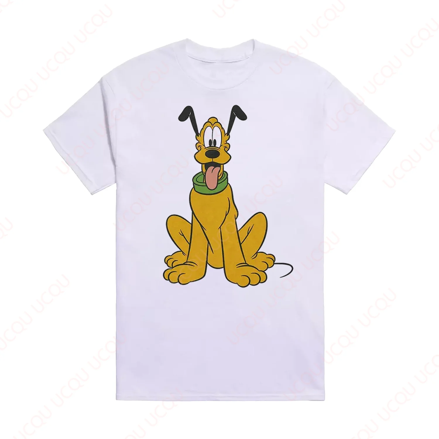 

Disney Pluto Traditional Pluto T-Shirt Valentines Gift Short Sleeved New Summer Unisex Tops Tee Hot Sale Faddish Casual Tee
