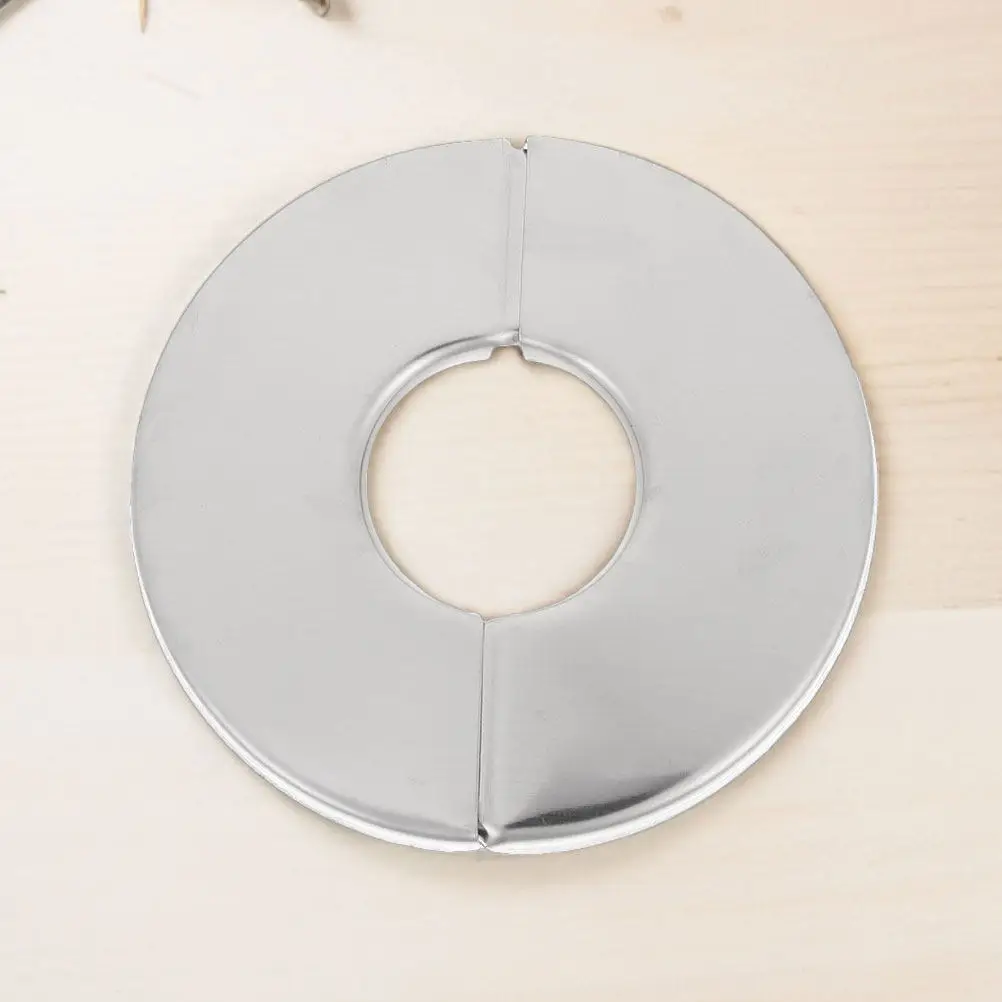 

Набор из 8 декоративных накладок из нержавеющей стали для труб, круглые фланцевые пластины 24 мм для отделки сантехники, выходов водопроводных труб, душевых фланцев