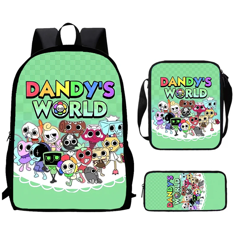 Cartoon Dandy School Backpack With Shoulder Bags Pencil Bags For Kindergarten Students,Light Weight Child Bags For Boys Girls