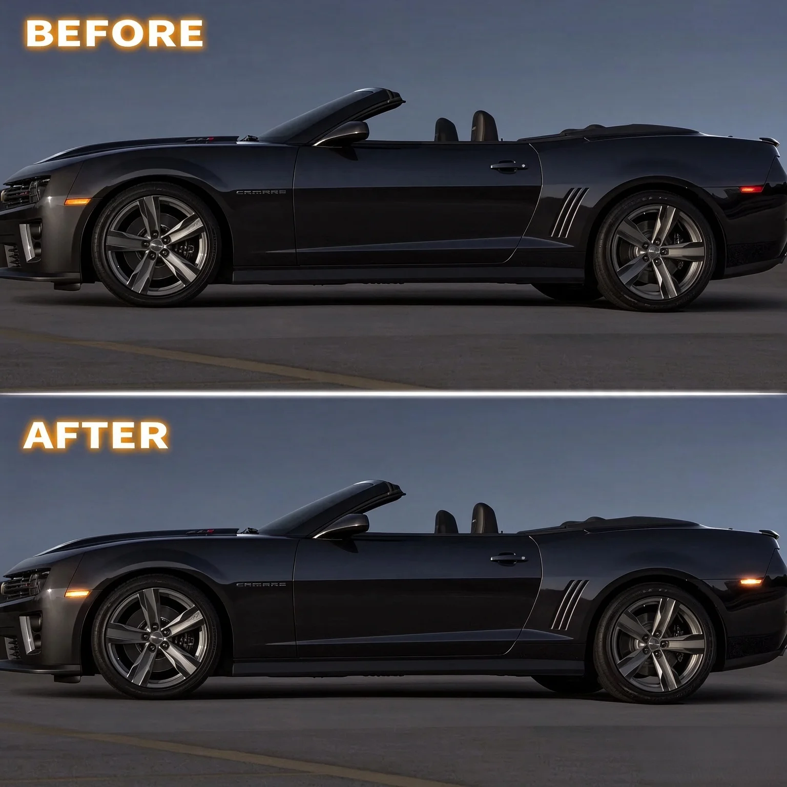 Front Rear Bumper LED Side Marker Turn Signal Lights Fender Flare Light For Chevrolet Camaro 2010-2015