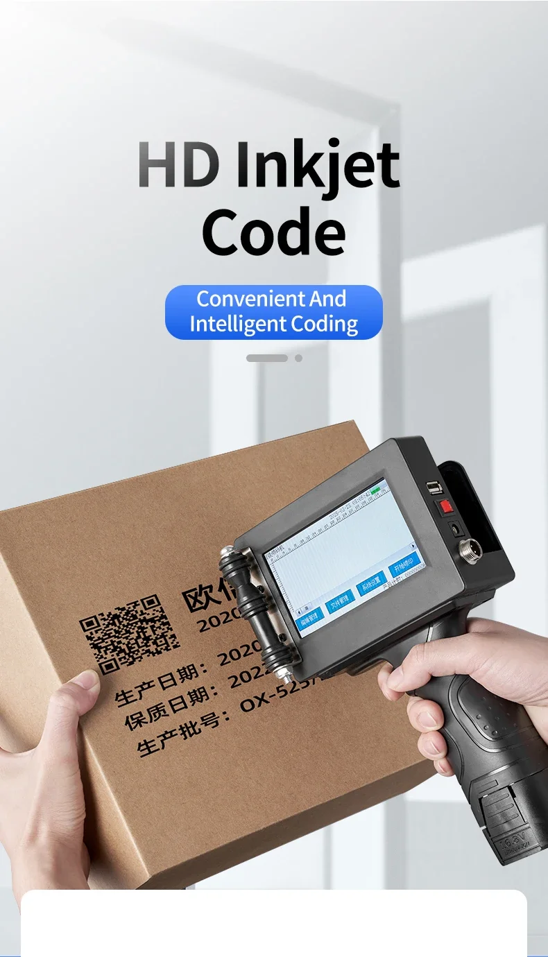 OUXIN OX DM110 High Quality Automatic Barcode Labeling Machine  Handheld inkjet printer