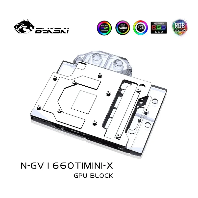 Bykski N-GV1660TIMINI-X Full Coverage GPU Water Block For Gigabyte RTX1660TI MINI ITX OC/2060 Windforce Graphics Card 12V/5V