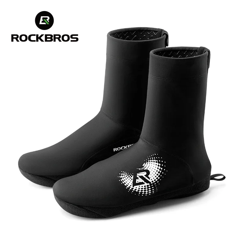 

ROCKBROS Winter Cycling Shoe Covers Boots Warm Thermal Bicycle Shoes Covers Men Women Windproof MTB Road Bike Racing Shoe Covers