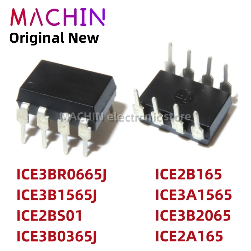 1pcs ICE3BR0665J ICE3B1565J ICE2BS01 ICE3B0365J DIP8 ICE2B165 ICE3A1565 ICE3B2065 ICE2A165 DIP-8 Power Management Chip