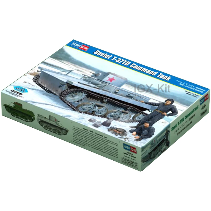 Hobbyboss 83820 escala 1/35 soviético t37 T-37TU comando anfíbio tanque de luz veículo hobby artesanato brinquedo modelo plástico kit de construção