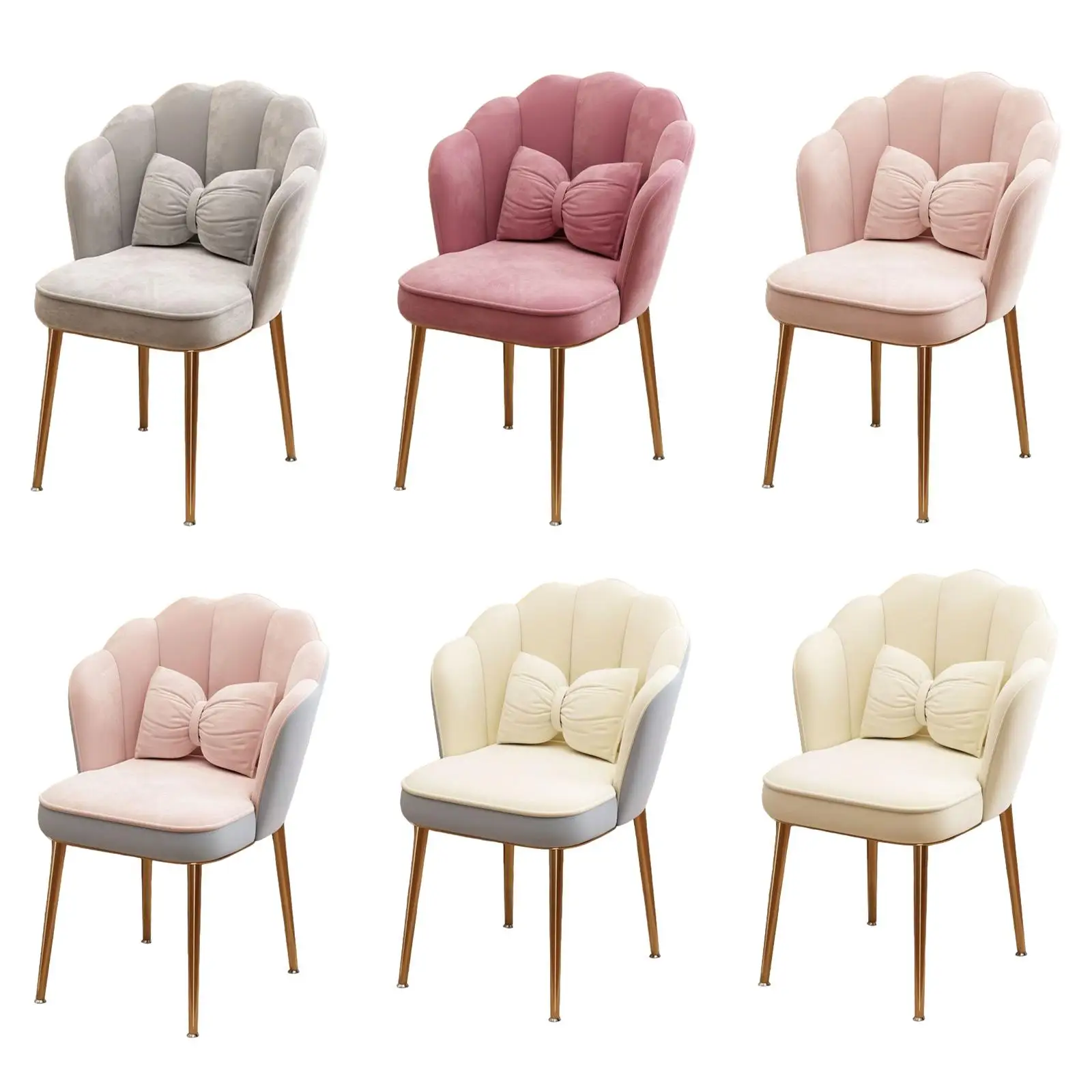 

Vanity Chair Makeup Chair Room Chair Soft Dining Chair Upholstered Seat for Cafe Dressing Room