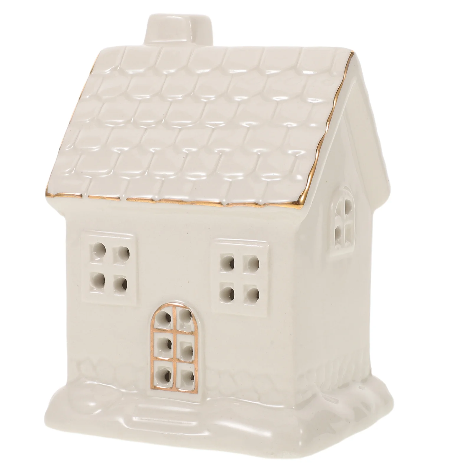 

Ceramic Xmas Lighted Decoration Indoor Holiday Farmhouse Christmas Village Statue Ceramic