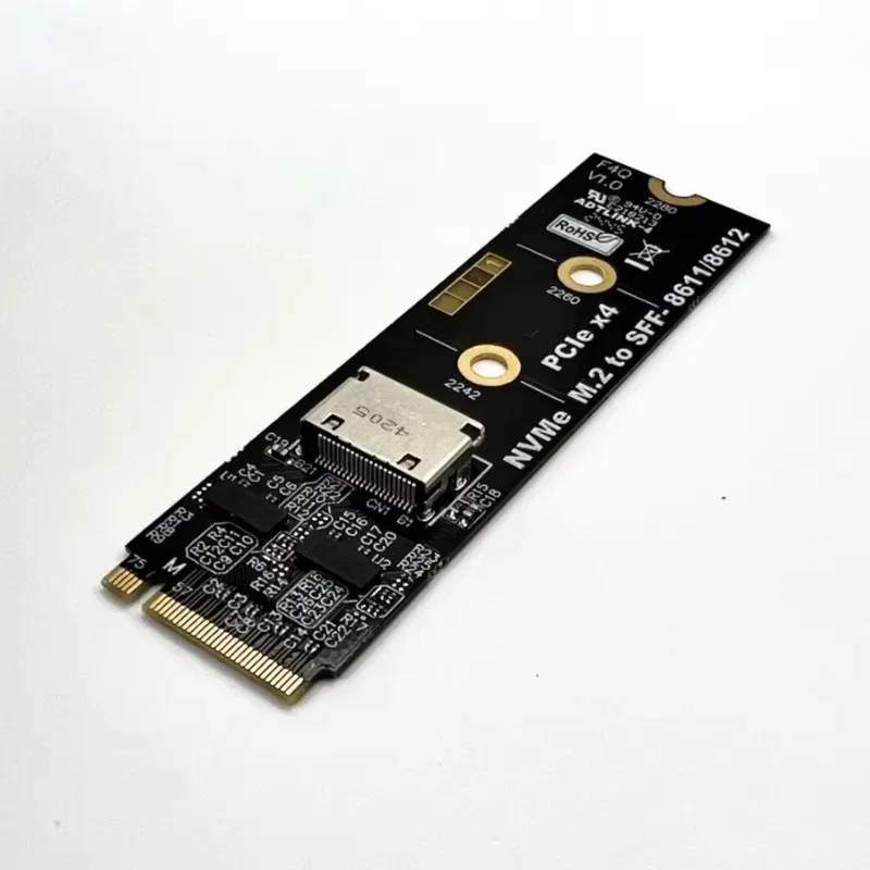 PCI-E 4.0 X4 M.2 OCuLink Laptop External Video Card ATX GPU Dock Accessories M.2 NVMe to SFF-8612 8611 Oculink eGPU Adapter Card