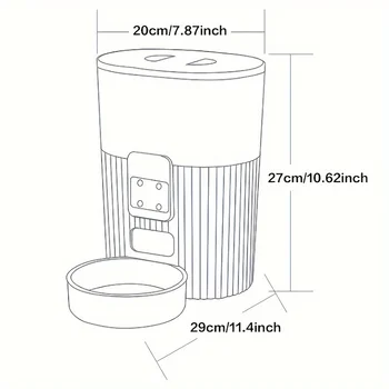 PAPIFEED cat automatic feeder dog fixed feeding machine cat food dog food wifi remote smart cat pet food dispenser 5