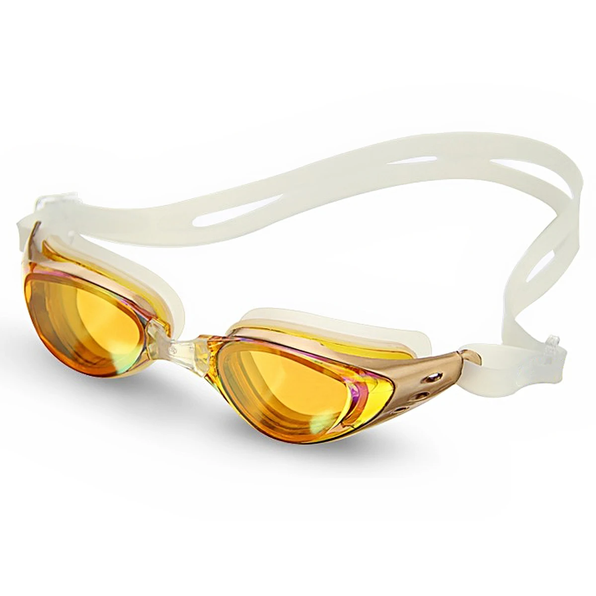 

Swimming Goggles Dl603 Silver for Men Women Anti Fog Uv Protection Swim Glasses High Grade Pc Lens Comfort Fit Non Fogging