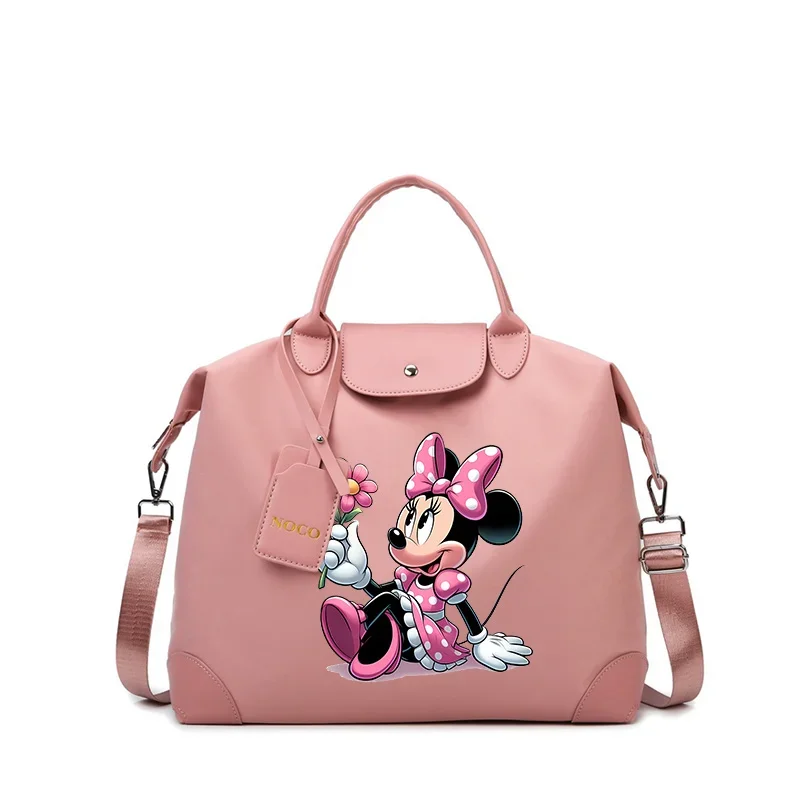 Mickey Minnie Mouse Disney Tote Bag Cartoon Figure Handbag Travel Outdoor Portable Pack Large Capacity Carry on Luggage Gifts