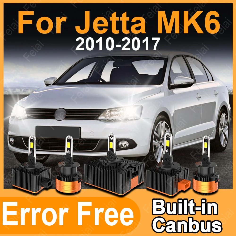 

D3S LED Canbus Lamp Bulb For Volkswagen VW Jetta MK6 Headlights LED Lights Jetta 6 Accessories 2010 2011 2012 2013 2014-2017