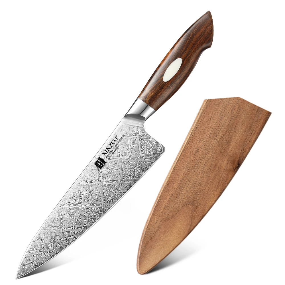 XINZUO Wooden Sheath High Quality Walnut Wood Knife Cover for XINZUO Chef knife