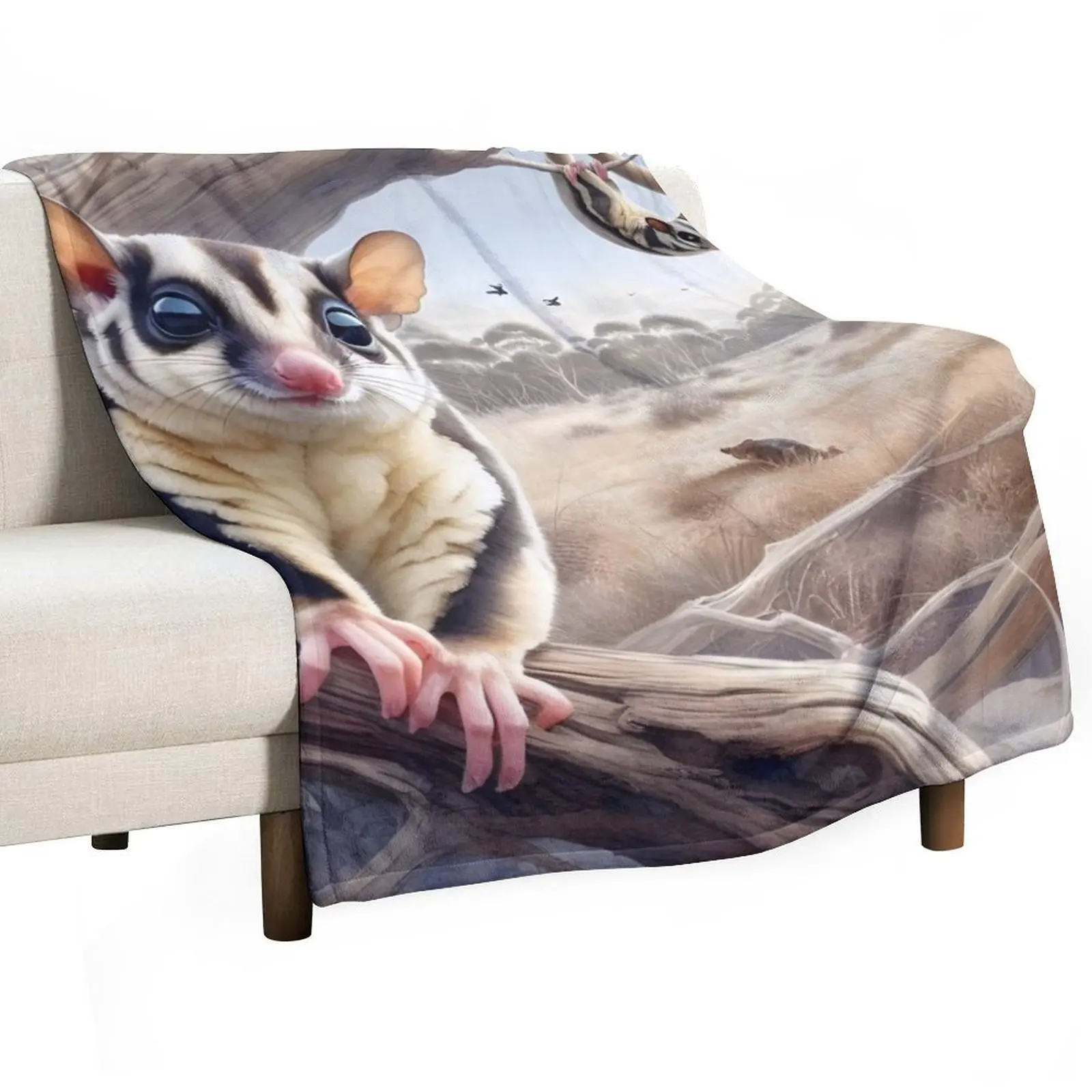 

Sugar glider wildlife Australia Throw Blanket Single decorative Blankets