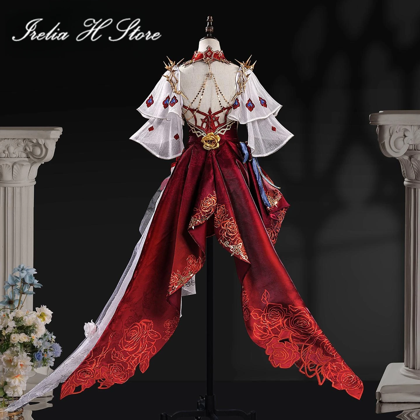 Irelia H Game Viper Ning From Naraka: Bladepoint Cosplay Costume Viper Ning Sexy Red Party Dress Women Halloween Costume