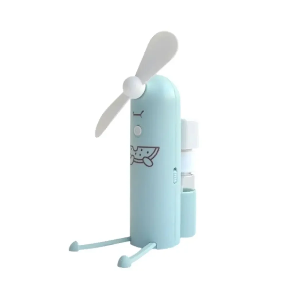 Creative Cartoon Spray Mini Fan USB Outdoor Water Mist Rotary Vane Fan