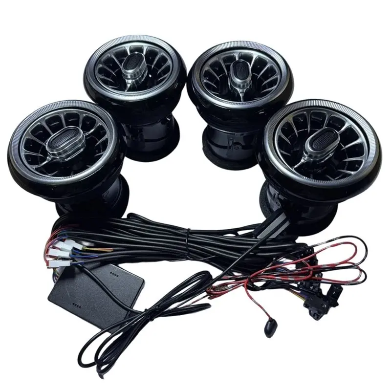 LED Air Vent Outlets 256 Color Lighting For A3 S3 RS3 2004-2011 Car Dashboard Ambient Light Nozzle Refit Conditioner-N29R