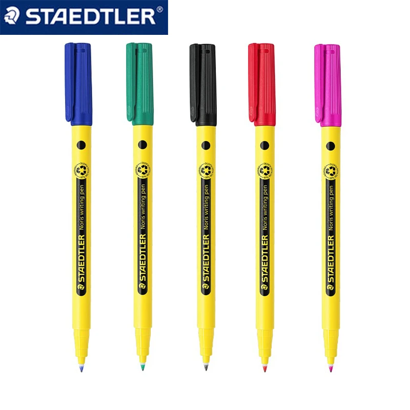 

3 шт. новые гелевые ручки STAEDTLER 307 для письма, фирменная точка ключа 0,6 мм, большая емкость, быстросохнущие школьные и офисные канцелярские принадлежности