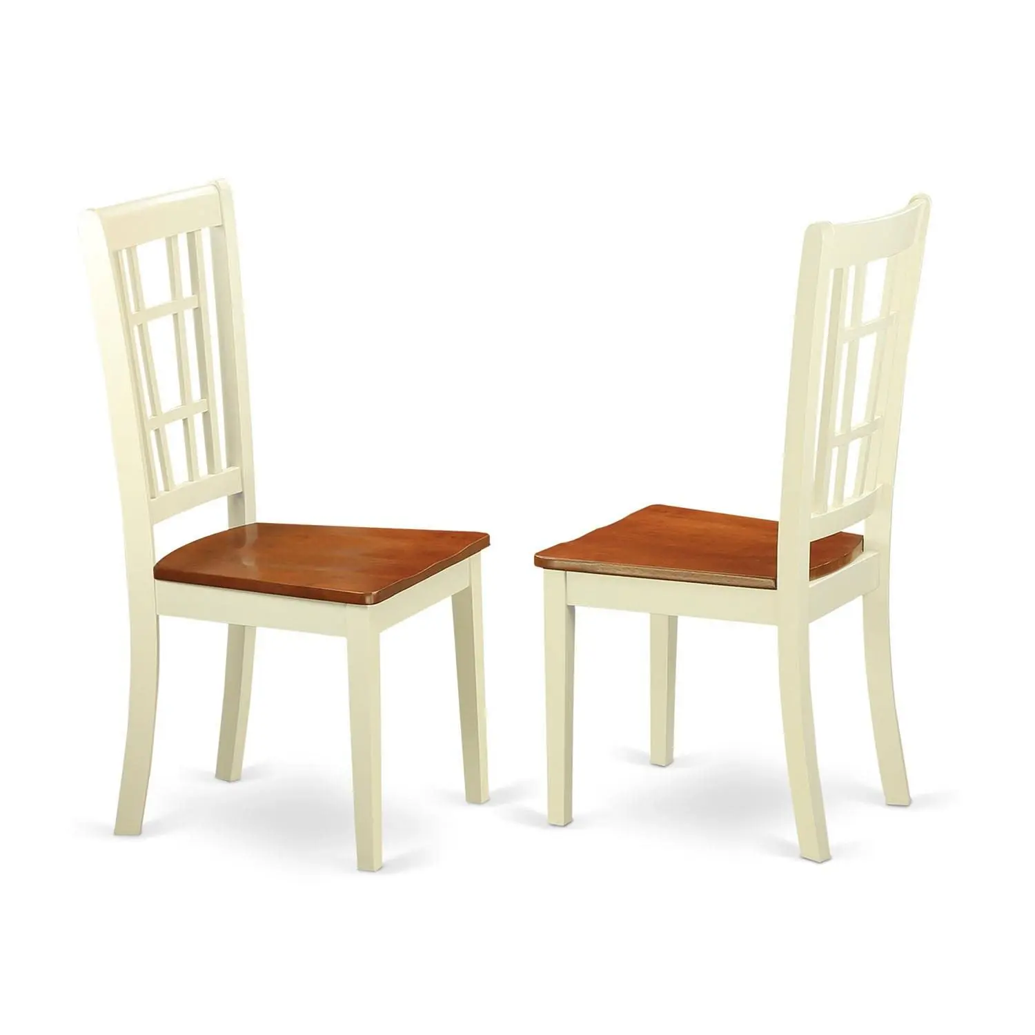 Round Dropleaf Dining Table Set 4 Chairs 42x42 Inch Buttermilk & Cherry, Customized