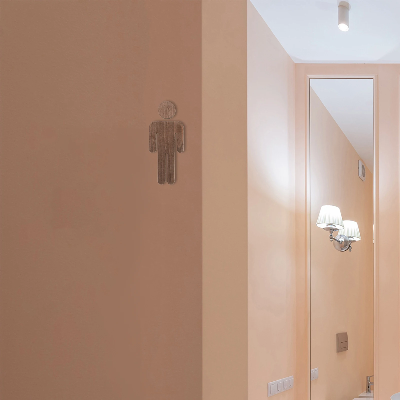 

1 Pair Toilet Decor Male Female Restroom Sign Wood Wall Decor For Home Bathroom Farmhouse Washroom Door Sign Party Restroom