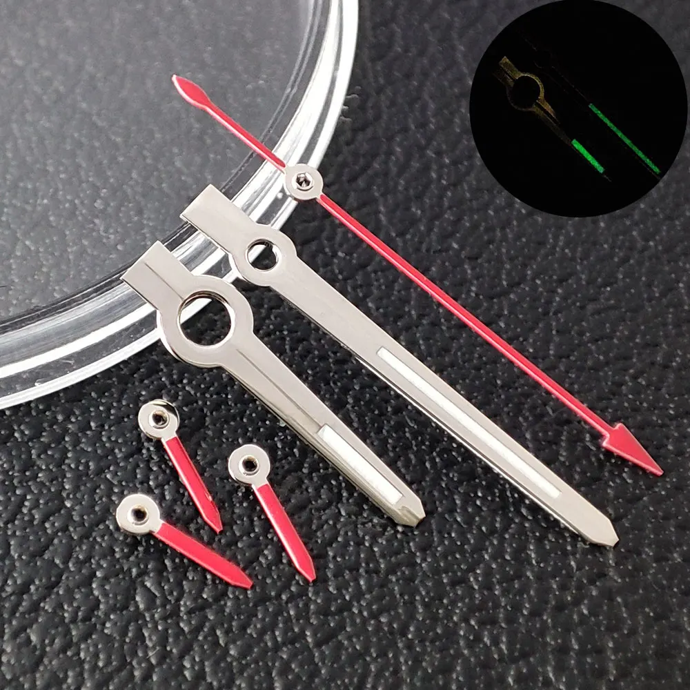 Стрелки VK63 Daytona, стрелки для часов 8,5*13*13,5 мм, светящиеся радужные стрелки для VK63, запасные части для механизма, аксессуары для часов