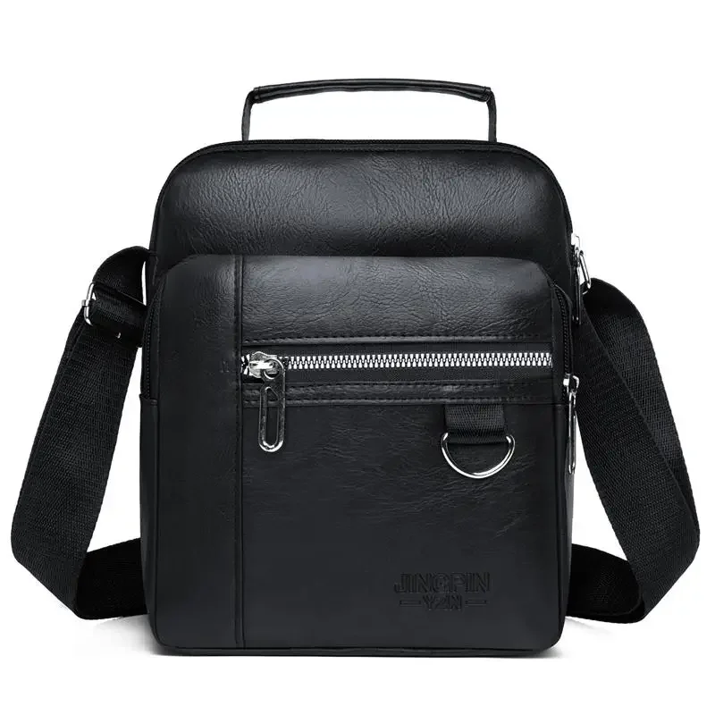 Heren PU lederen crossbody schoudertassen Hoge kwaliteit Tote Fashion Business Man Messenger Bag Leren tassen Fanny Pack
