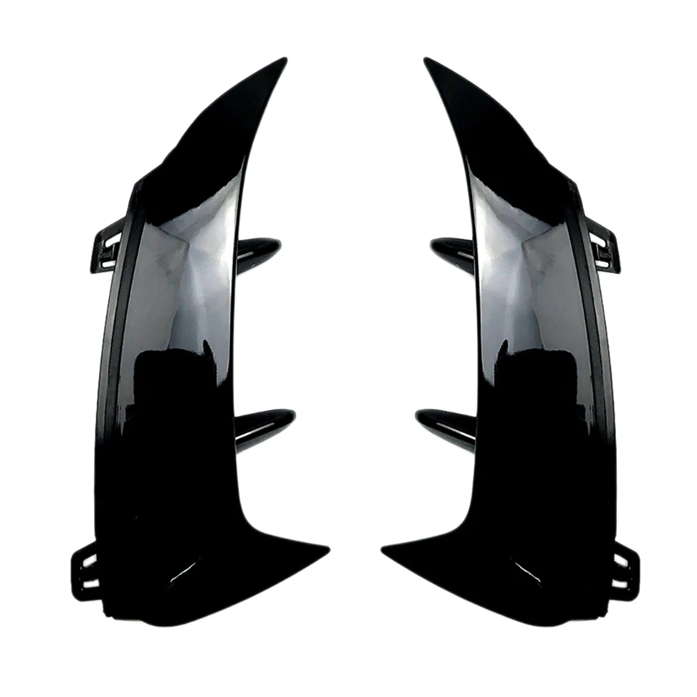 Glossy Black Rear Bumper Splitter Spoiler Rear Canard Air Vent Trim for Benz a Class W177 A180 A200 A250 A45 2019+