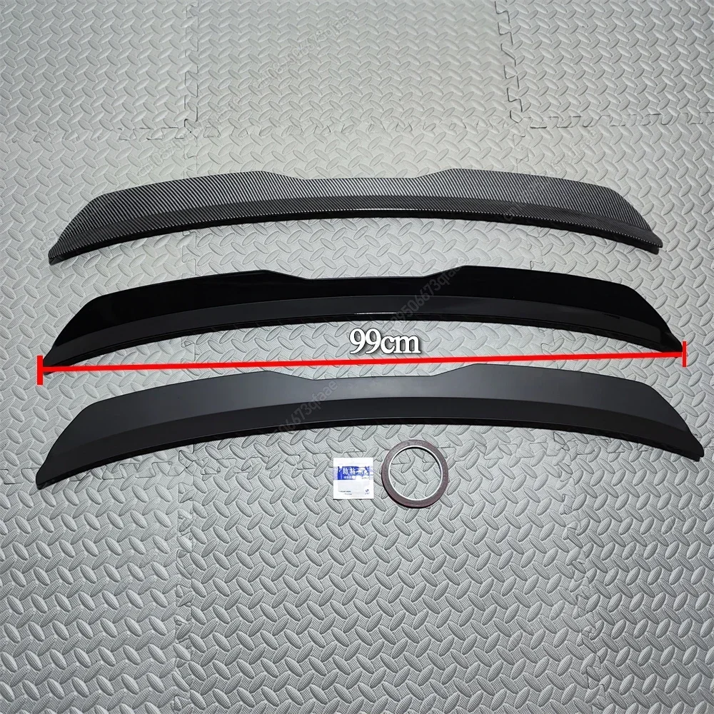 For AUDI RS6 AVANT C6 Hatchback Car Rear Roof Spoiler Lip Wing Car Tail Wing Universal Spoiler Wing Body Kit Tuning Gloss Black