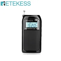 RETEKESS PR12 Radio FM AM Mini Radio USB de bolsillo Mp3 receptor portátil pantalla retroiluminada estéreo Digital soporte tarjeta TF para personas mayores