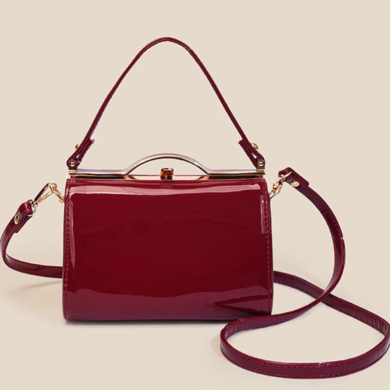 

High Quality Patent Leather Shoulder Bag Women Fashion Messenger Crossbody bag Luxury Designer Ladies Handbag Fashion Tote Purse